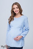 Блуза для беременных бело-Голубой (L)  BL-38.012 Shade new