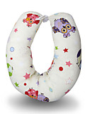 Подушка многофункциональная для беременных и кормящих женщин (бежевый/фиолетовый/совы) модель № 01