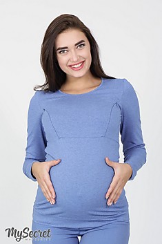 Лонгслив для беременных синий ( L)  11.18.011 Caroline