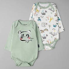 Боди для малышей мятный