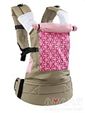RZ1-02 Слинг-рюкзак "Классик" с параллельными лямками , Амама (Беж) (ПЧ 1141 рисунок на розовом/ ГК 