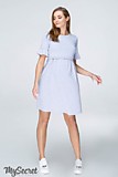 Платье для беременных серый меланж (L) Emily  DR-19.062