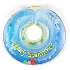 Круг на шею для купания с погремушкой Baby Swimmer Остров BS12B-B 