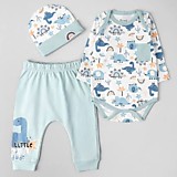 Комплект для мальчика (боди, штанишки, шпочка)